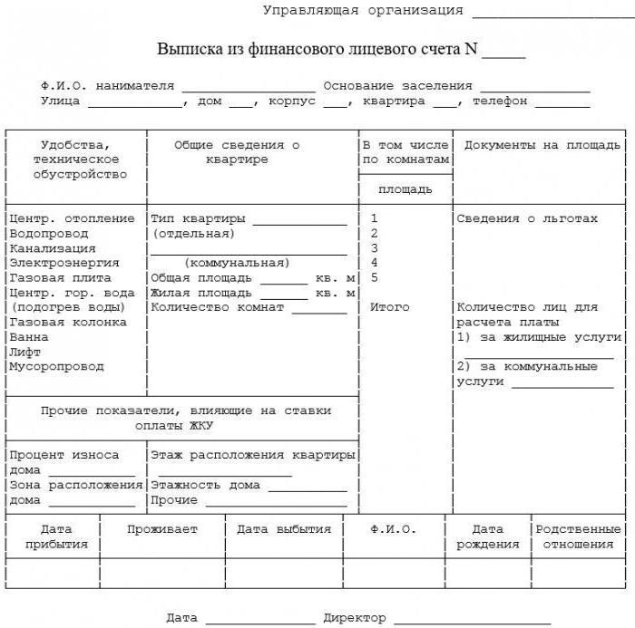 1609432 финансово лицевой счет образец