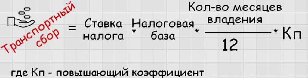 3205648 Формула транспортного налога в РФ
