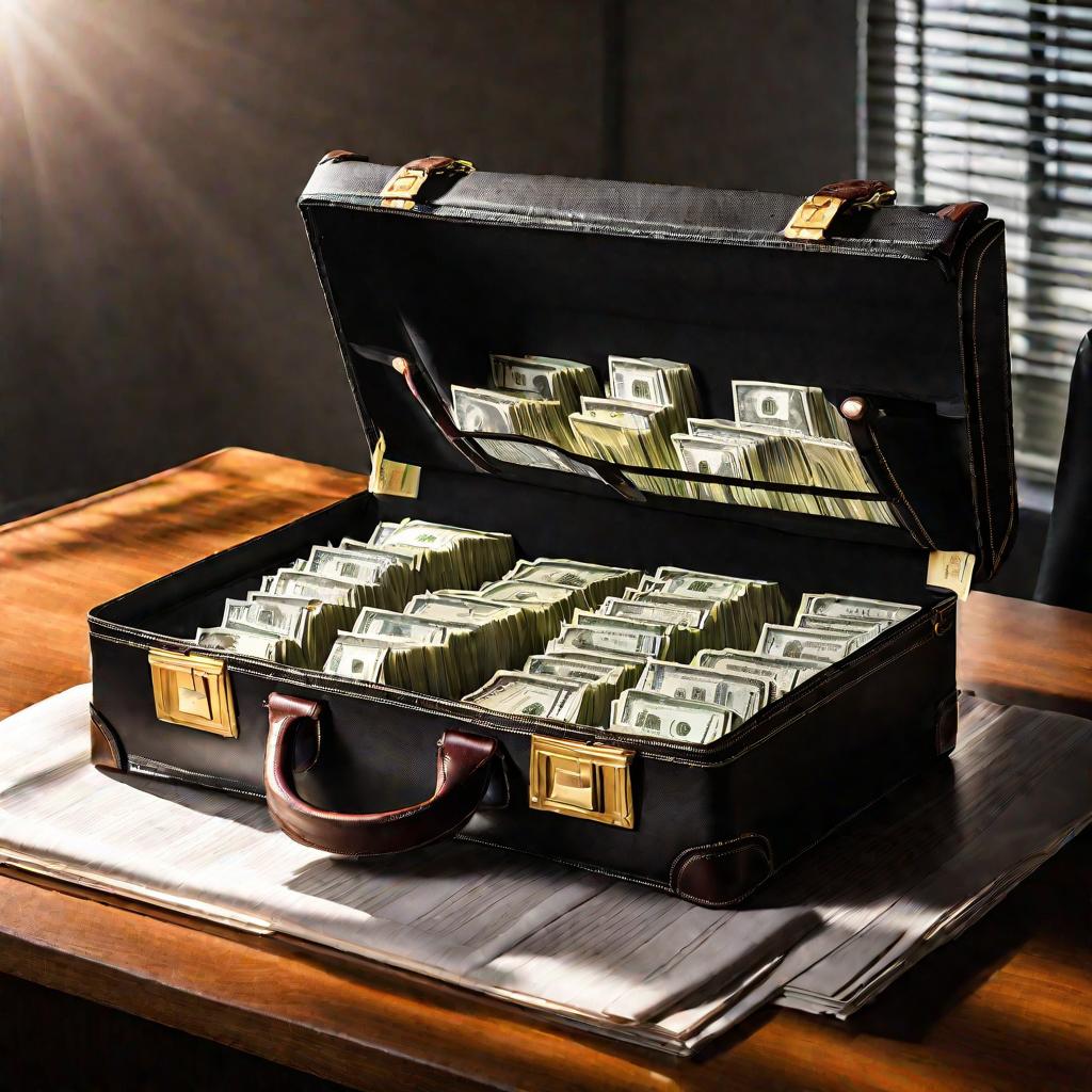 3408940 Портфель с деньгами для уплаты налогов